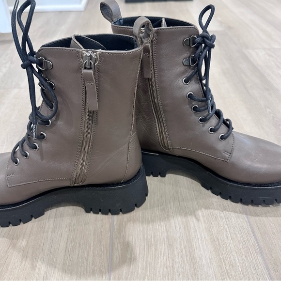 M.GEMI The Benedetta boots brown side zip chunky sole size 37.5 US 7 - Picture 5 of 9